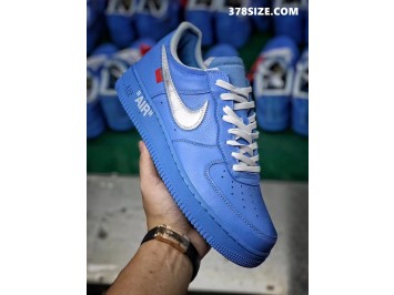 H12 나이키 오프화이트 에어포스1로우 MCA 블루