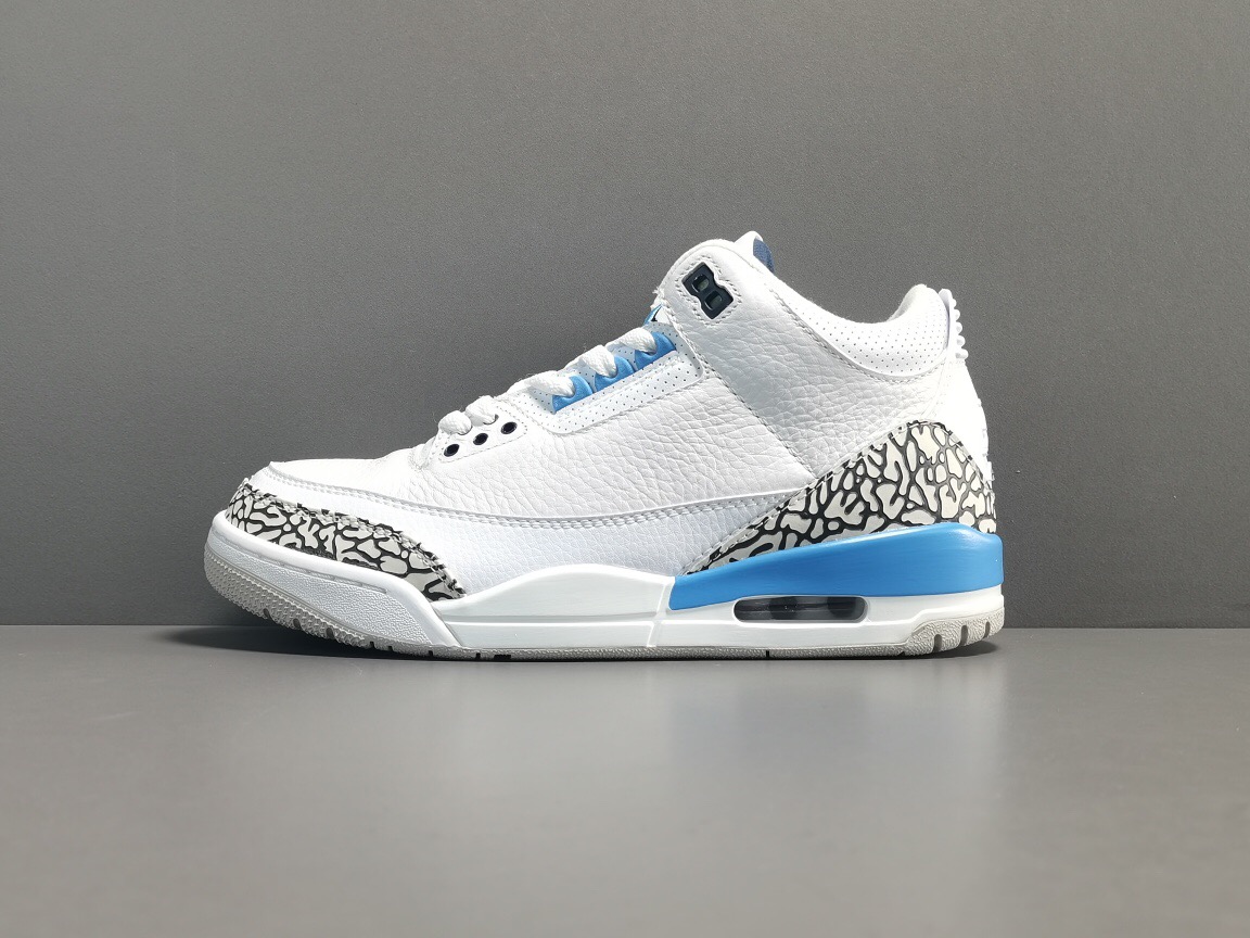 GOD版：AJ3  Air Jordan 3 Retro  ＂UNC＂CT8532-104