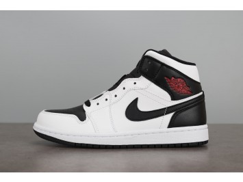 조던 1 미드 화이트 블랙 BQ6472-101