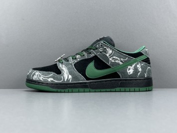 순원  나이키 x 데어 SB 덩크 로우 프로 앤트러사이트 앤 골지 그린 HF7743-001