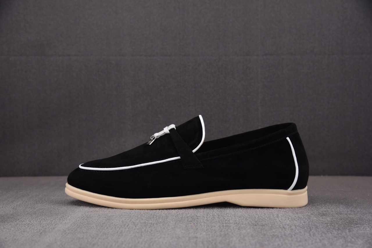 R (W) 로로 피아나 썸머 참스 워크 스웨이드 카프스킨 캐비어 FAE5444