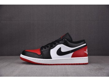 R 조던 1 로우 화이트 바시티 레드 553558-161