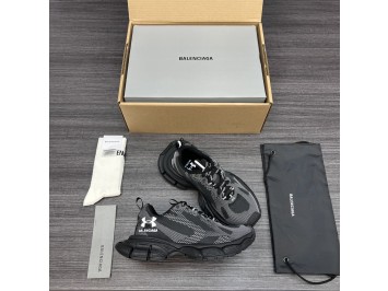 발렌시아가 x 언더아머 3XL 니트 스니커즈 블랙 화이트