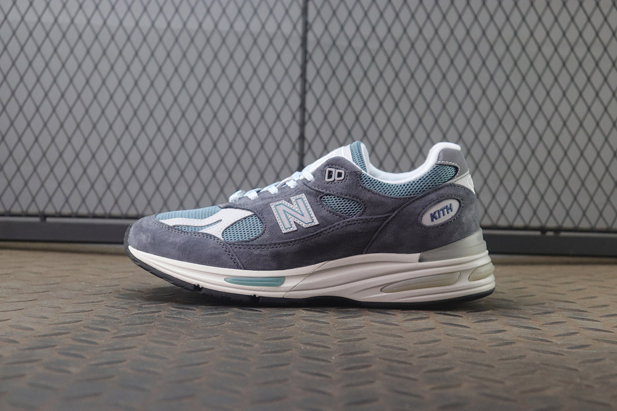 ZH 뉴발란스 x 키스 991v2 메이드 인 UK 스틸 블루 그레이 U991KH2